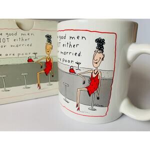 Vintage 80s Coffee Mug - Single Woman Coffee Mug